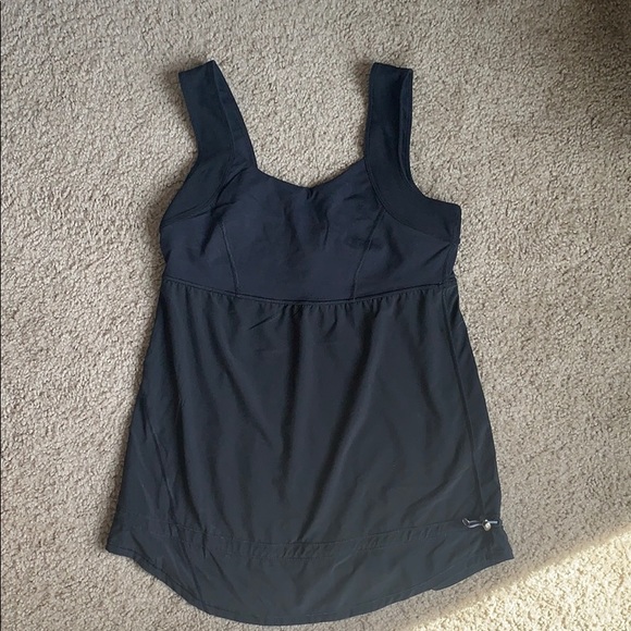 Lululemon Black Scoop Neck Tank Top - Picture 1 of 3